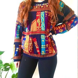 Vintage Glenover Bookworm Academia Sweater